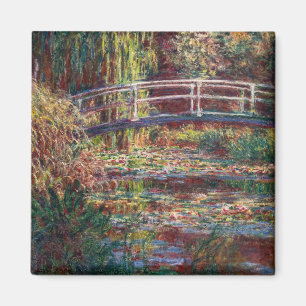 Claude Monet - Water Lily pond, Roze Harmony Magneet