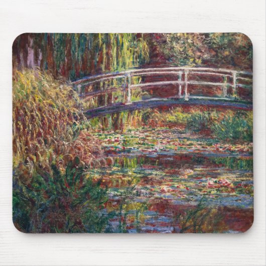 Claude Monet - Water Lily pond, Roze Harmony Muismat (Voorkant)