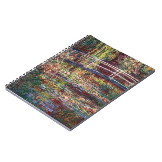 Claude Monet - Water Lily pond, Roze Harmony Notitieboek (Linkerzijde)