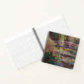 Claude Monet - Water Lily pond, Roze Harmony Notitieboek (Binnen)