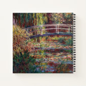 Claude Monet - Water Lily pond, Roze Harmony Notitieboek (Achterkant)
