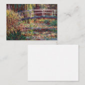 Claude Monet - Water Lily pond, Roze Harmony Notitiekaartje (Voorkant / Achterkant)