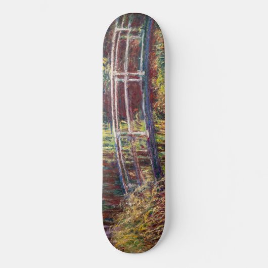 Claude Monet - Water Lily pond, Roze Harmony Persoonlijk Skateboard (Voorkant)