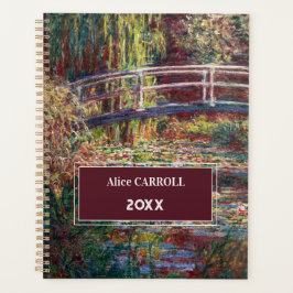 Claude Monet - Water Lily pond, Roze Harmony Planner