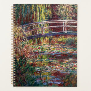 Claude Monet - Water Lily pond, Roze Harmony Planner