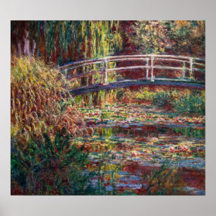 Claude Monet - Water Lily pond, Roze Harmony Poster