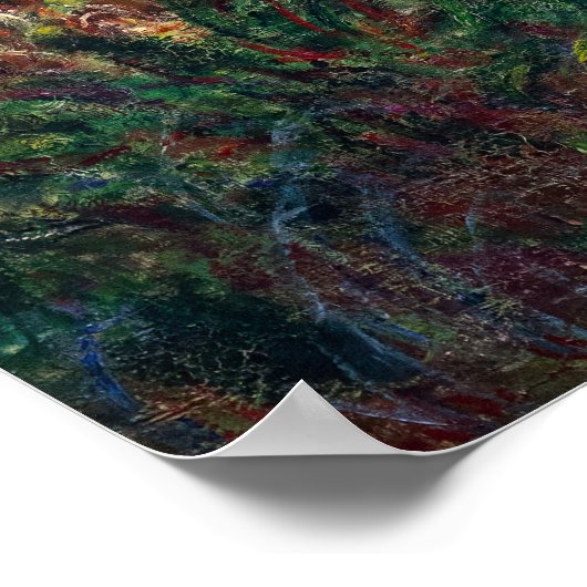 Claude Monet - Water Lily pond, Roze Harmony Poster (Hoek)