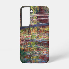 Claude Monet - Water Lily pond, Roze Harmony Samsung Galaxy Hoesje