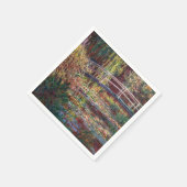 Claude Monet - Water Lily pond, Roze Harmony Servet (Hoek)