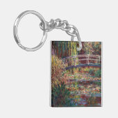 Claude Monet - Water Lily pond, Roze Harmony Sleutelhanger (Voorkant Links)