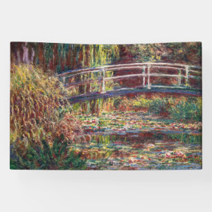 Claude Monet - Water Lily pond, Roze Harmony Spandoek