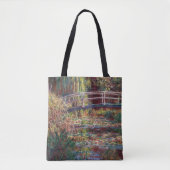 Claude Monet - Water Lily pond, Roze Harmony Tote Bag (Voorkant)