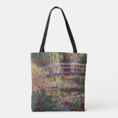 Claude Monet - Water Lily pond, Roze Harmony Tote Bag (Achterkant)