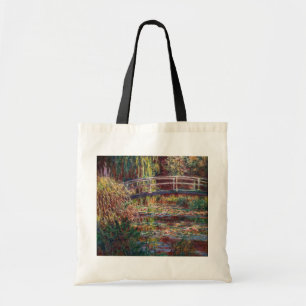 Claude Monet - Water Lily pond, Roze Harmony Tote Bag