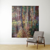 Claude Monet - Water Lily pond, Roze Harmony Wandkleed (In situ)