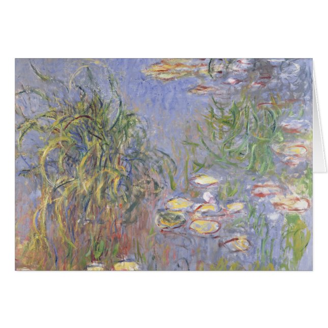 Claude Monet | Watergelieerd, Grasscluster (Voorkant Horizontaal)
