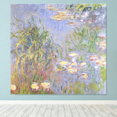 Claude Monet | Watergelieerd, Grasscluster Canvas Afdruk (Insitu (Houten vloer))