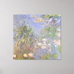 Claude Monet   Watergelieerd, Grasscluster Canvas Afdruk