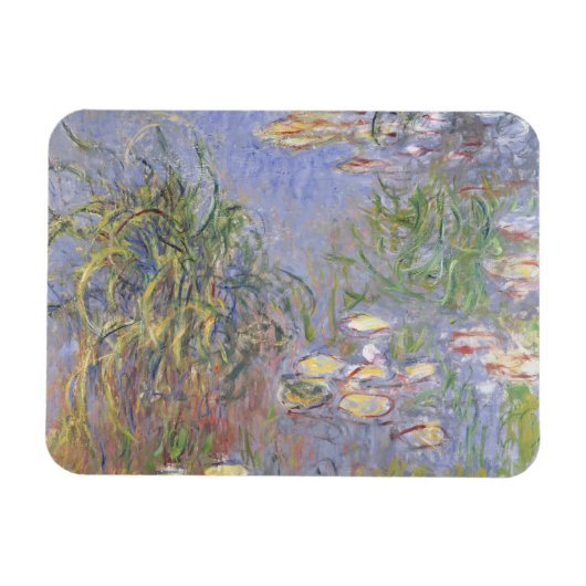 Claude Monet | Watergelieerd, Grasscluster Magneet (Horizontaal)