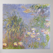 Claude Monet | Watergelieerd, Grasscluster Poster (Voorkant)