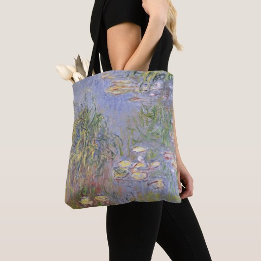 Claude Monet | Watergelieerd, Grasscluster Tote Bag (Dichtbij)