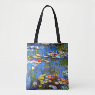 Claude Monet, Watergelieerd, Impressionist Tote Bag
