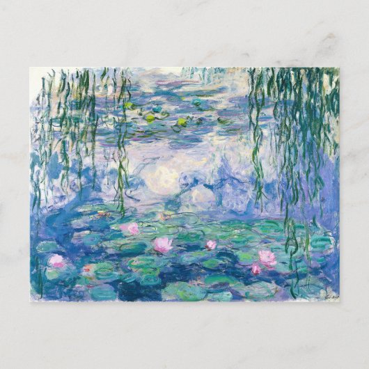 CLAUDE MONET - Waterleidingen Briefkaart (Voorkant)