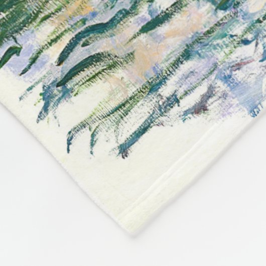 CLAUDE MONET - Waterleidingen Fleece Deken (Hoek)
