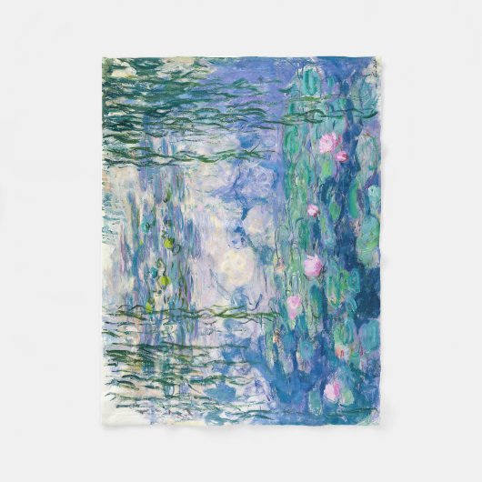 CLAUDE MONET - Waterleidingen Fleece Deken (Voorkant)