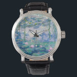 CLAUDE MONET - Waterleidingen Horloge<br><div class="desc">CLAUDE MONET - Waterlelies Olieverf op doek; reproductie</div>