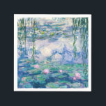 CLAUDE MONET - Waterleidingen Servet<br><div class="desc">CLAUDE MONET - Waterlelies Olieverf op doek; reproductie</div>