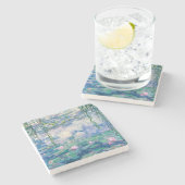 CLAUDE MONET - Waterleidingen Stenen Onderzetter (Zijkant)