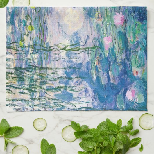 CLAUDE MONET - Waterleidingen Theedoek (Gevouwen)