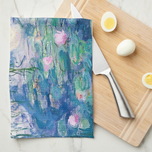 CLAUDE MONET - Waterleidingen Theedoek (Quarter Fold)