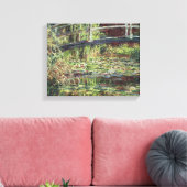 Claude Monet - Waterlelie Vijver Roze Harmonie Canvas Afdruk (Insitu (Woonkamer))