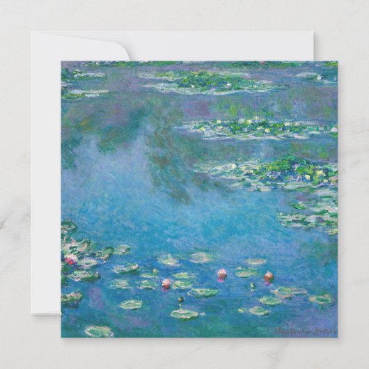 Claude Monet - Waterlelies 1906 Bedankkaart (Voorkant)