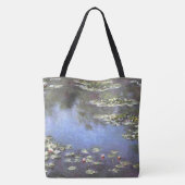 Claude Monet, Waterlelies, 1906, Blauw Tote Bag (Achterkant)