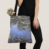 Claude Monet, Waterlelies, 1906, Blauw Tote Bag (Dichtbij)