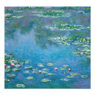 Claude Monet - Waterlelies 1906 Foto Afdruk
