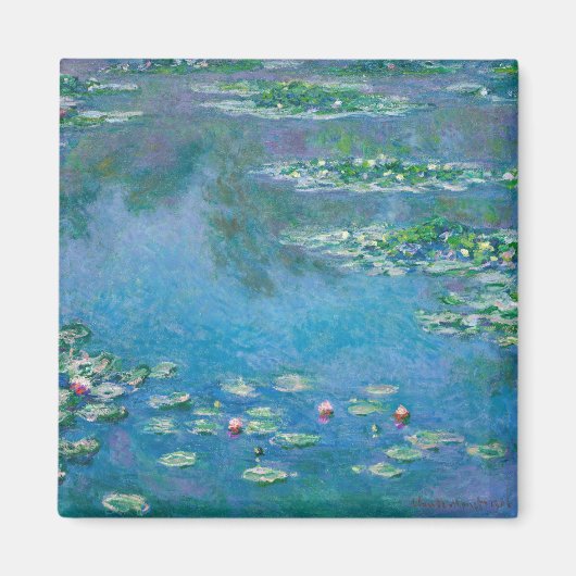 Claude Monet - Waterlelies 1906 Magneet (Voorkant)