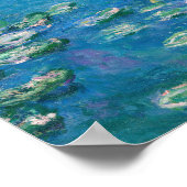 Claude Monet - Waterlelies 1906 Poster (Hoek)