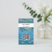 Claude Monet - Waterlelies 1906 - QR Code Visitekaartje (Staand voorkant)