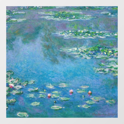 Claude Monet - Waterlelies 1906 Raamsticker (Vel)