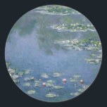 Claude Monet - Waterlelies - 1906 Ryerson Ronde Sticker<br><div class="desc">Waterlelies, 1906 Ryerson. Olieverf op doek 87, 6 x 92, 7 cm Galerie = The Art Institute of Chicago De heer en mevrouw Martin A. Ryerson Collectie Oscar-Claude Monet (14 november 1840 - 5 december 1926) was een Frans impressionistisch schilder.</div>