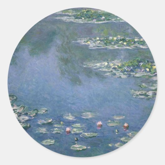 Claude Monet - Waterlelies - 1906 Ryerson Ronde Sticker (Voorkant)