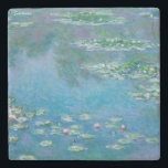 Claude Monet - Waterlelies 1906 Stenen Onderzetter<br><div class="desc">Waterlelies (Nympheas) - Claude Monet,  Olie op doek,  1906</div>
