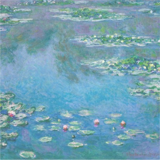 Claude Monet - Waterlelies 1906 Sticker (Voorkant)