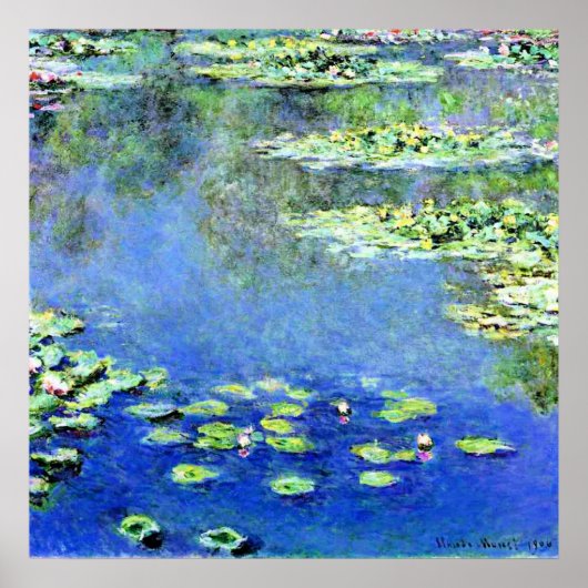 Claude Monet - Waterlelies, 1907, Poster (Voorkant)