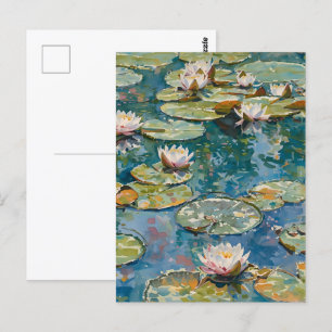 Claude Monet Waterlelies 1916 Fijne Kunst Briefkaart