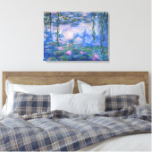 Claude Monet - Waterlelies, 1916 Vinyl Fotobehang Canvas Afdruk (Insitu (Slaapkamer))